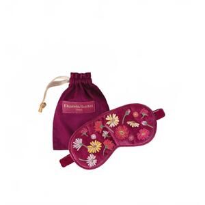 NEW ELIZABETH SCARLETT women's wildflower eye mask in dry rose